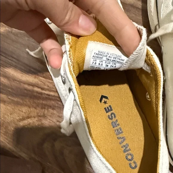 Converse All Star White Canvas Sneakers - Picture 4 of 5